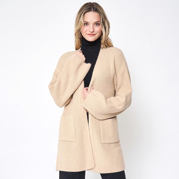 Open Front Knit Cardigan - Picture 1 of 2
